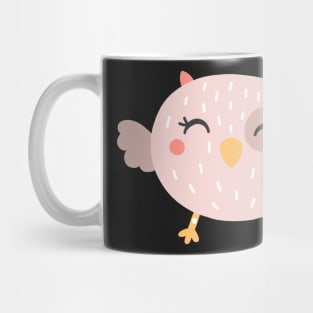 Cute Pink Birdie Mug